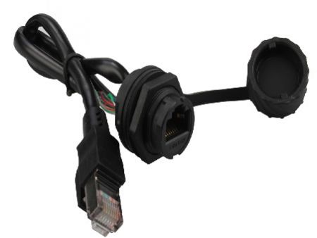 Wtyk RJ45 z osłoną wodoodporną z kablem - Bayonet-Waterproof-RJ45-Jack-to-Plug-With-Cable