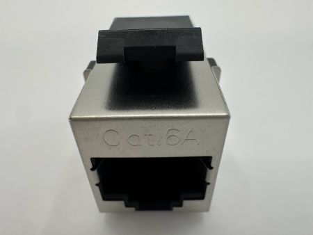 Cat 6A RJ45 Inline Coupler(Front view)