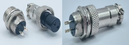 GX12航空用防水コネクタコアの安全接続。