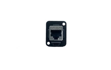 Inline-Koppler Cat 5e mit geschirmtem Panel-Montageanschluss (Vorderansicht)