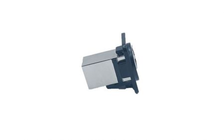 Inline Coupler Cat 6A With Shielded Panel Mount Connector(Side view)