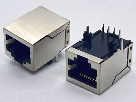 10 / 100ベースのラッチダウンRJ45モジュラーRJ45ジャック、LED付き:黄/緑 - 10 / 100ベースのラッチダウンRJ45モジュラーRJ45ジャック、LED付き:黄/緑