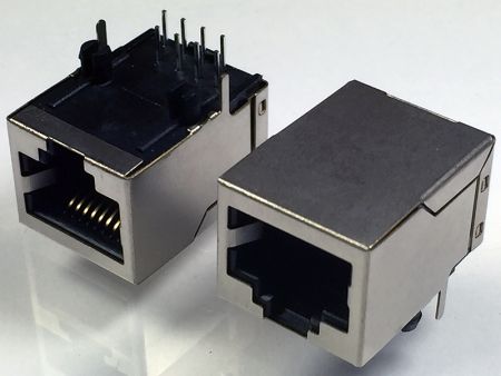 10 / 100ベースRJ45モジュラー8P8Cジャックシールドトランスフォーマー - 10 / 100ベースRJ45モジュラー8P8Cジャックシールドトランスフォーマー