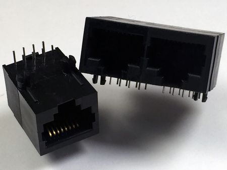 RJ45-Dualport-Latch-Down-Anschluss - RJ45-Dualport-Latch-Down-Anschluss