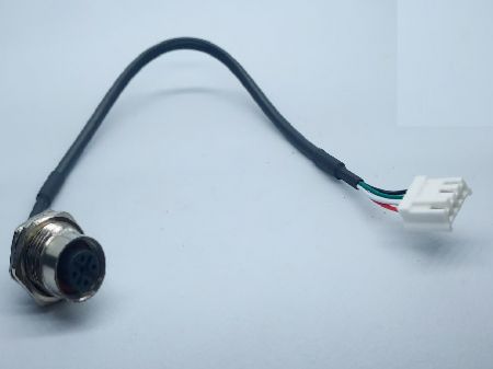 JST 2.0*4P TO M12 4F X Code L=250mm - JST-2.0X4P-TO-M12-4F-X-Code-L=250mm
