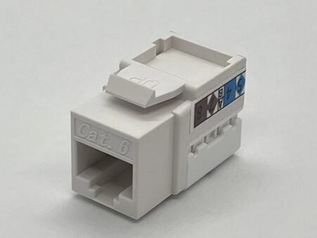 Conector Keystone Cat.6 RJ45 8P8C UTP 90° - Keystone-Cat6-Jack