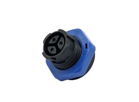 Soquete Fêmea M16 Locking Push 3 Núcleos - M16-Push-Locking-Female-3-Core-Socket