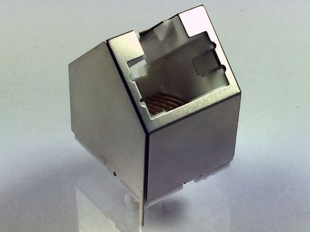 45度角 RJ45コネクタ / ジャック金属シールド - RJ45 45度ジャック RJ45コネクタ