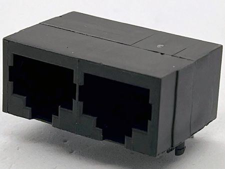 Micro RJ45 2-Port PCB Buchse für Switches und Router - Micro RJ45 2-Port PCB Buchse für Switches und Router