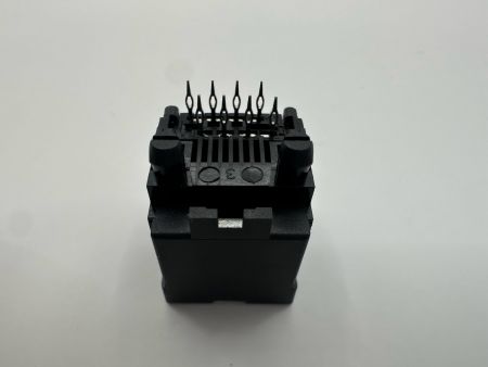 고속 탑 엔트리 Cat5 프레스 핏 커넥터(후면 보기)