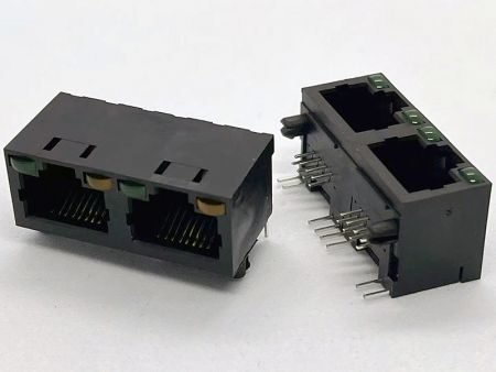 Kompakter 2-Port Latch-Up LED RJ45 Anschluss für Switches - Kompakter 2-Port Latch-Up LED RJ45 Anschluss für Switches