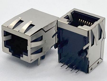 Edge Linking RJ45 Seitenanschluss PCB Buchse für die Industrie - Edge Linking RJ45 Seitenanschluss PCB Buchse für die Industrie
