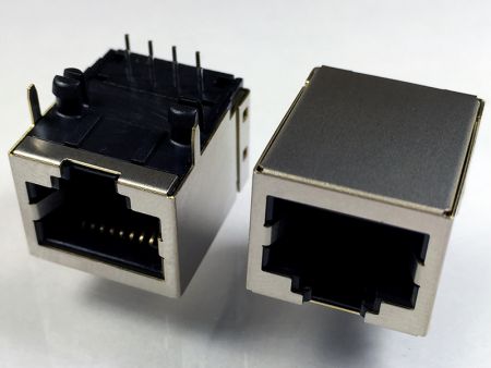Hocheffizienter Link RJ45 Seitenanschluss PCB-Steckverbinder - Hocheffizienter Link RJ45 Seitenanschluss PCB-Steckverbinder