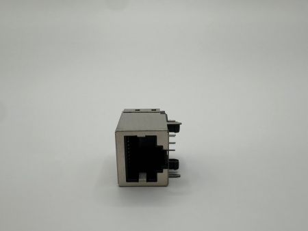 Conector de Jack PCB de Entrada Lateral RJ45 de Alta Eficiência (Vista lateral)