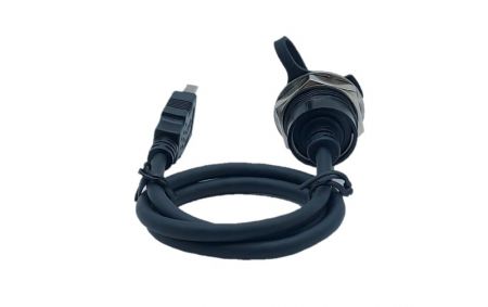 Connecteur USB 3.0 femelle à mâle avec câble, L=700mm (vue arrière)