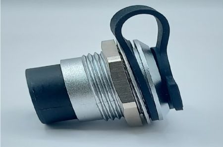 Prise métallique de coupleur USB 3.0 à Type C avec verrouillage par vis arrière (vue arrière)