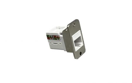 TOMACORRIENTE-ENTRADA-LATERAL-90°-PUNCH-DOWN-TIPO-CAT5e-JACK-KEYSTONE-CON-FLANGE-TIPO(Vista lateral)