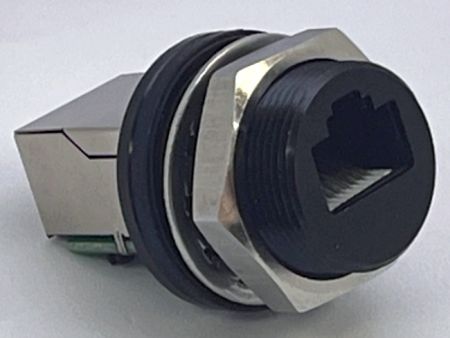 Thread Metal Waterproof RJ45 Coupler - Screw Locking Metal Waterproof RJ45 Coupler