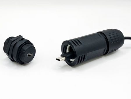 Kit laterale con passacavo lungo impermeabile a filettatura per tipo di bloccaggio frontale.