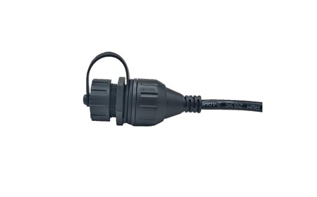 İplikli Su Geçirmez RJ45 Jack ile Kablo Montajlı Kuyruk Ucu Düz Kesim (Arkadan görünüm)