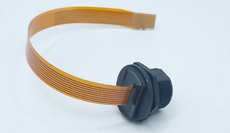 スレッド防水TFカードオスからメスへの延長フラットFPCケーブルエクステンダーL=200mm（背面図）