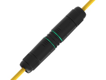 Acoplador RJ45 Cat5E a prueba de agua (diagonal izquierda con rosca)