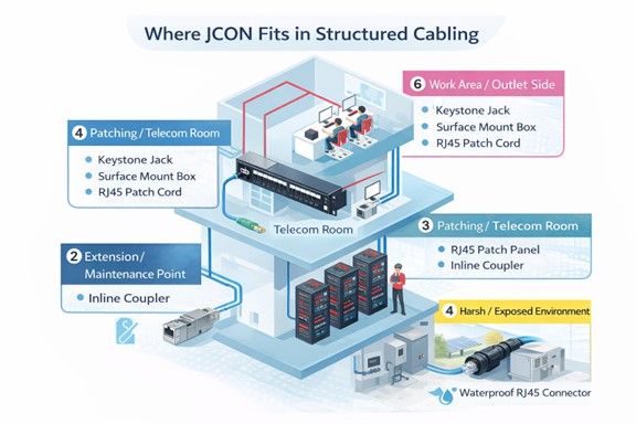 Ip Structured Cabling System Structured Cabling Connectivity Solutions | Rugged IP-Rated Connectors ...