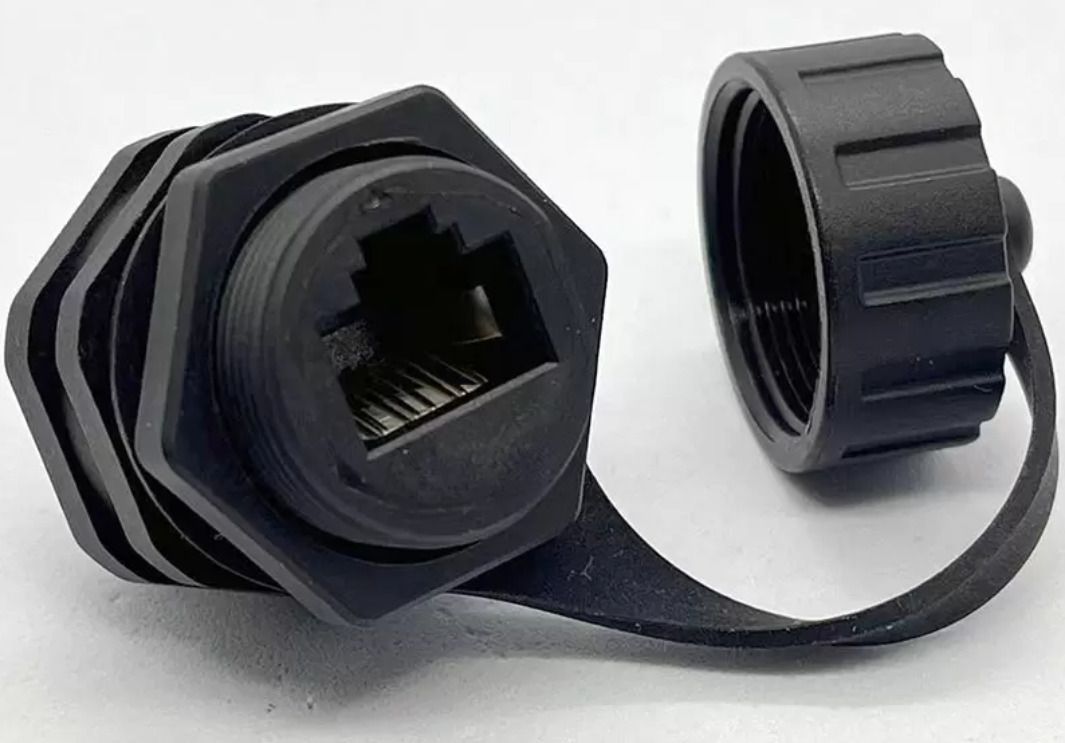 Coupleur RJ45 Cat5e étanche avec capuchon